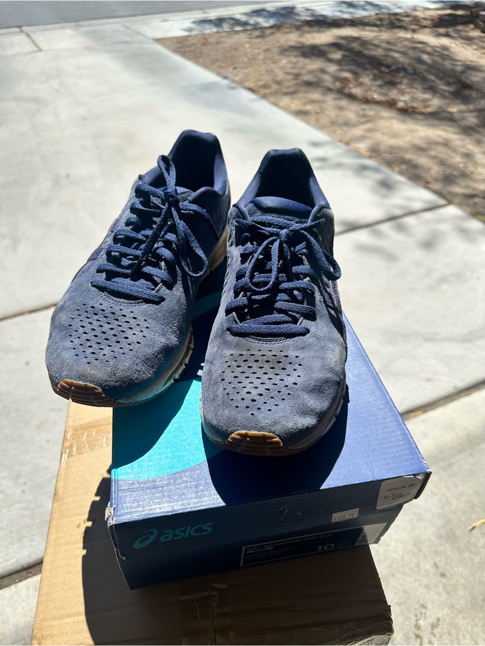 ASICS Quantum Men's Navy Blue Running Shoes